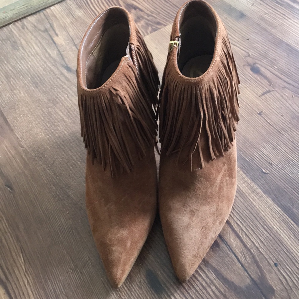 Sam Edelman Fringe Booties sz 8
